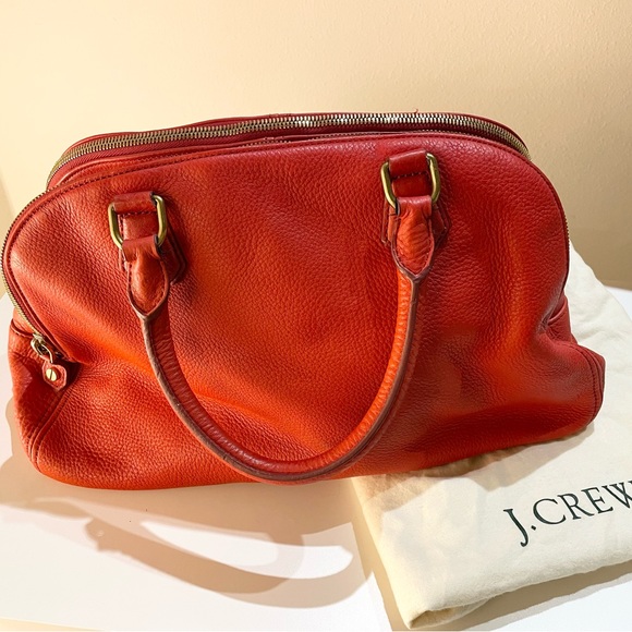 JCrew Biennial Red Leather Satchel - Picture 14 of 16